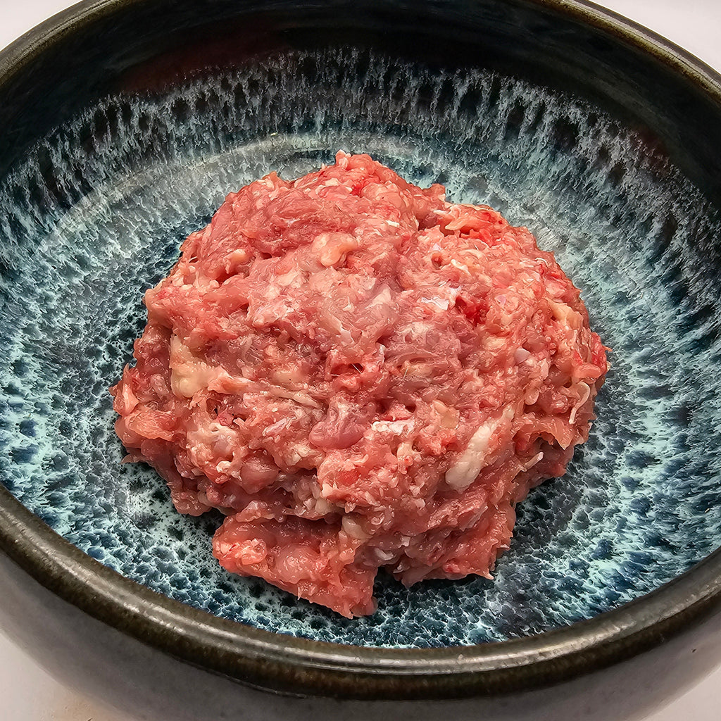 Pouletkarkassen gewolft