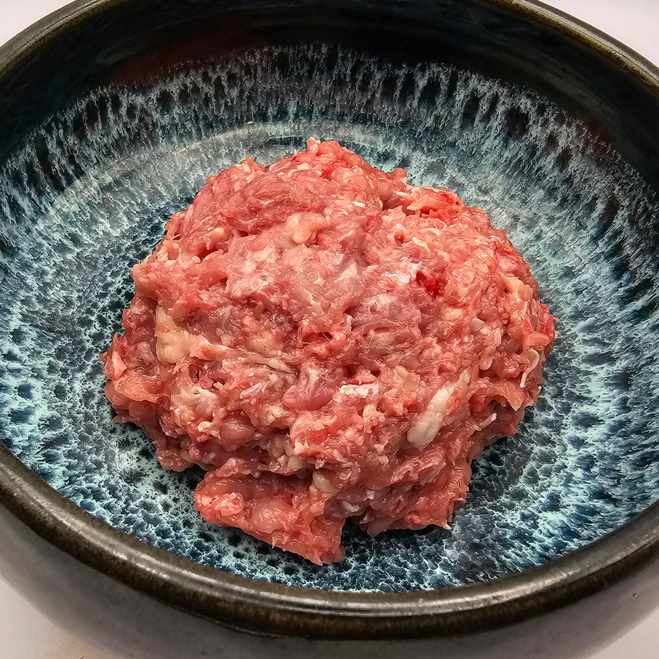 Pouletkarkassen gewolft