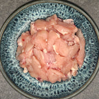 Pouletfleisch geschnetzelt – rohes Muskelfleisch für Hunde aus der Schweiz