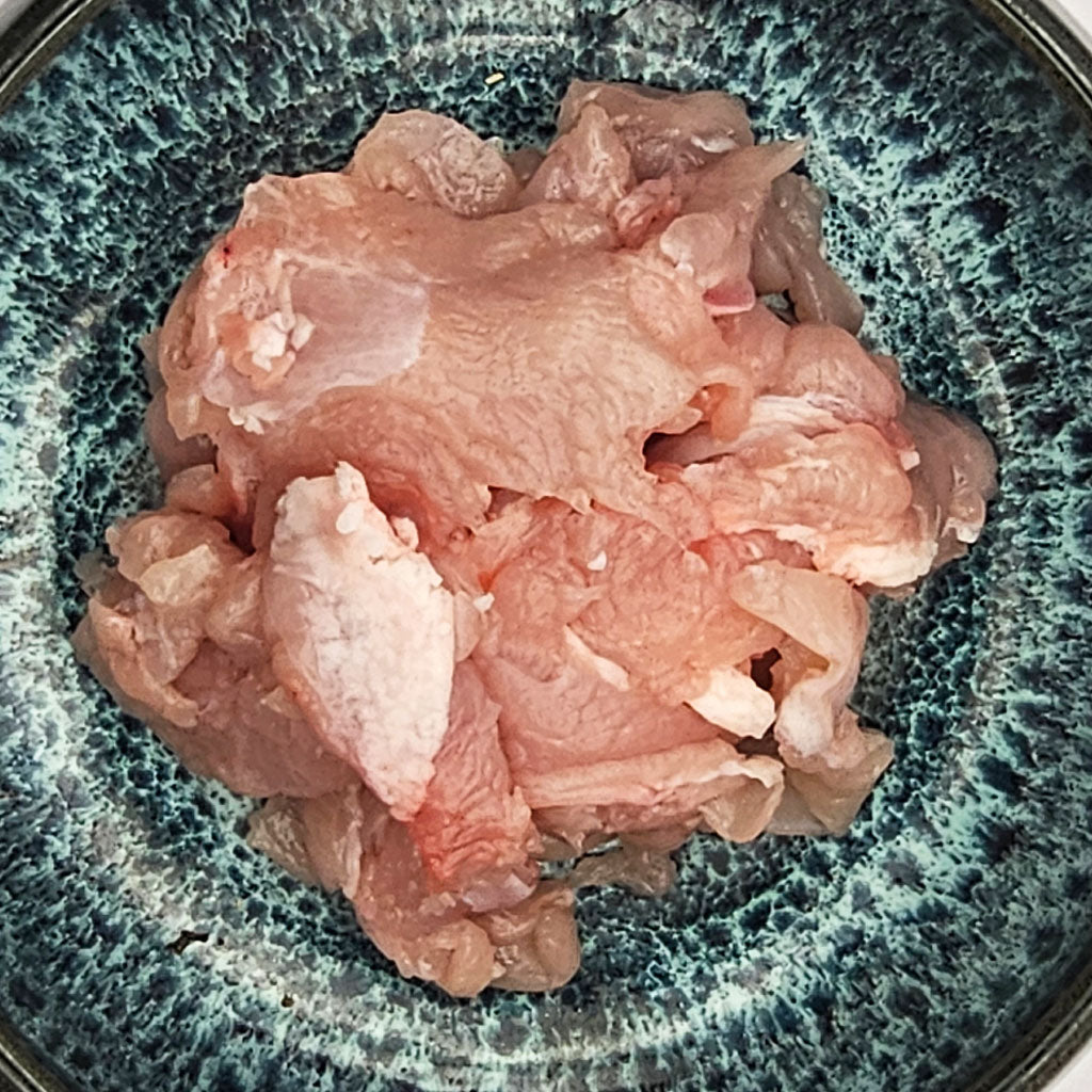 Putenfleisch geschnetzelt – rohes Muskelfleisch für Hunde, geeignet für Allergiker
