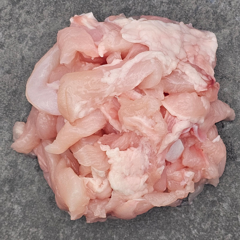 Putenfleisch geschnetzelt – rohes Muskelfleisch für Hunde, geeignet für Allergiker