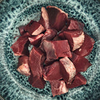 Rinderherz geschnetzelt – rohes Muskelfleisch für Hunde aus der Ostschweiz