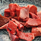 Rinderherz geschnetzelt – rohes Muskelfleisch für Hunde aus der Ostschweiz
