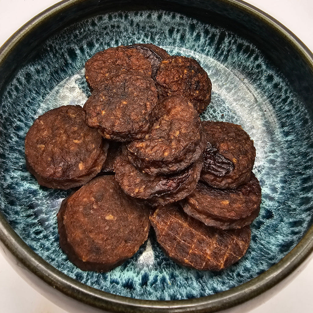 Getrockneter Rindfleisch Burger – natürlicher Kausnack für Hunde aus der Schweiz
