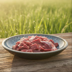 Rindfleisch geschnetzelt – rohes Muskelfleisch für Hunde aus der Ostschweiz