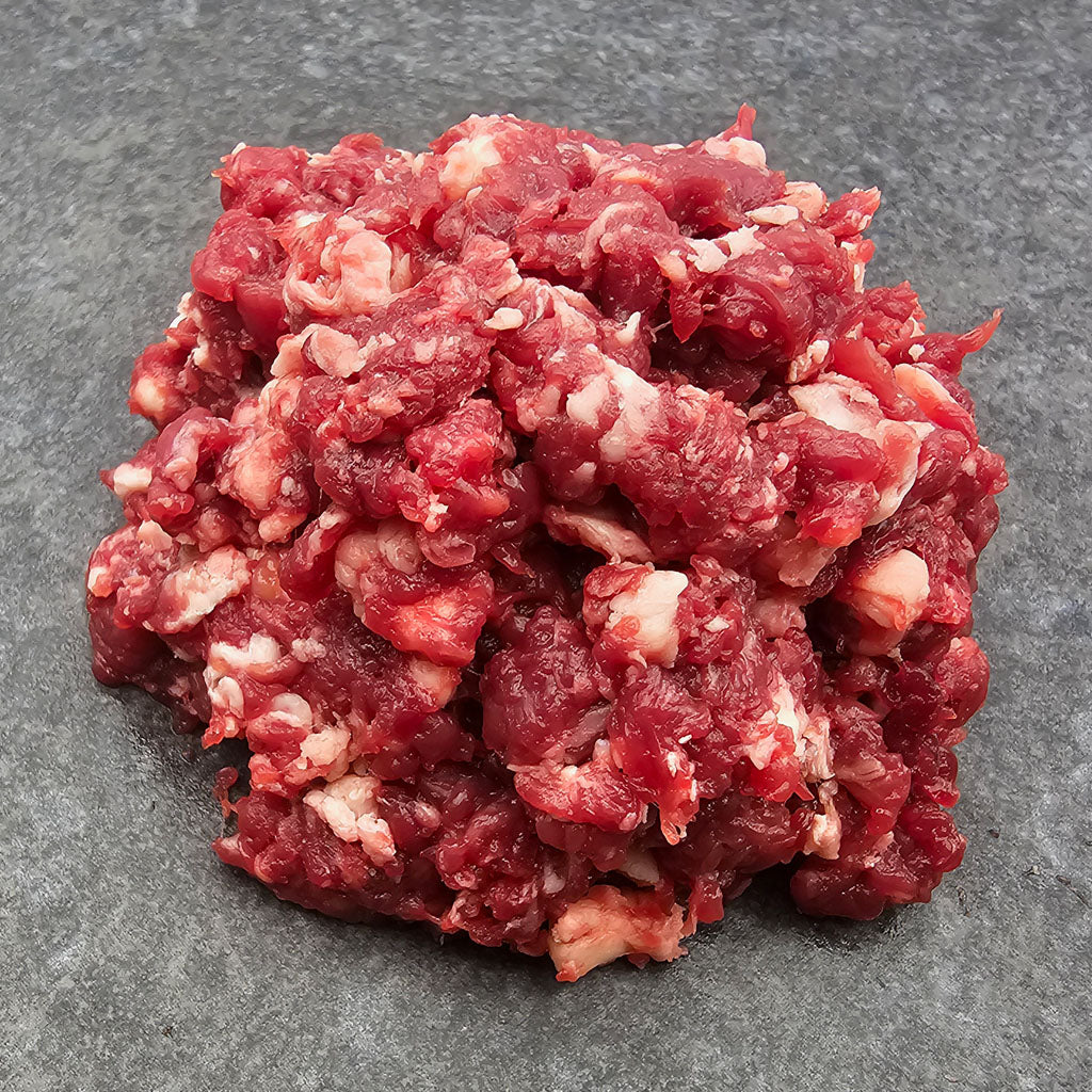 Rindfleisch gewolft – rohes Muskelfleisch für Hunde aus der Ostschweiz