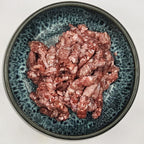 Wasserbüffelfleisch gewolft