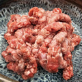 Wasserbüffelfleisch gewolft