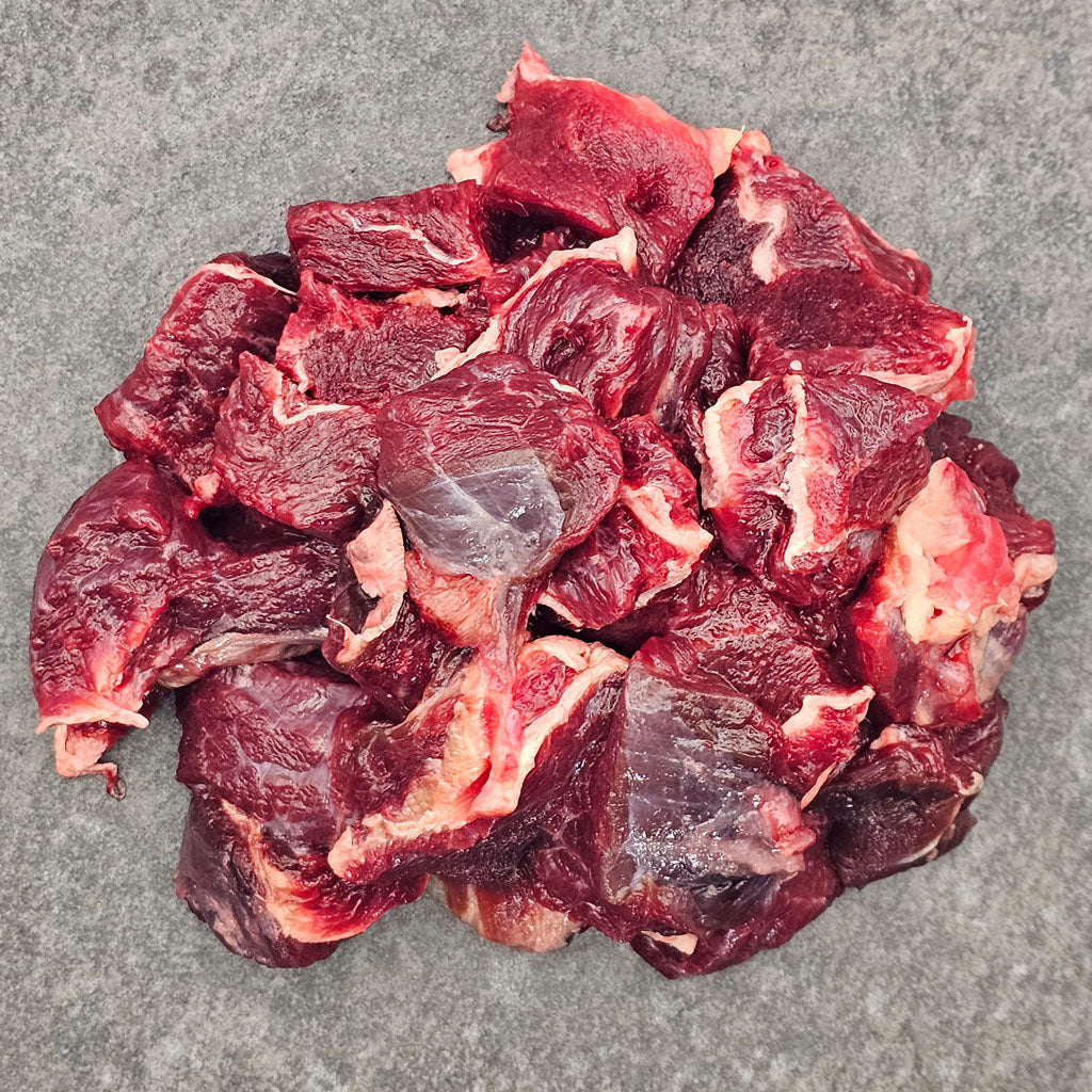 Pferdefleisch geschnetzelt – rohes Muskelfleisch für Hunde, geeignet für Allergiker
