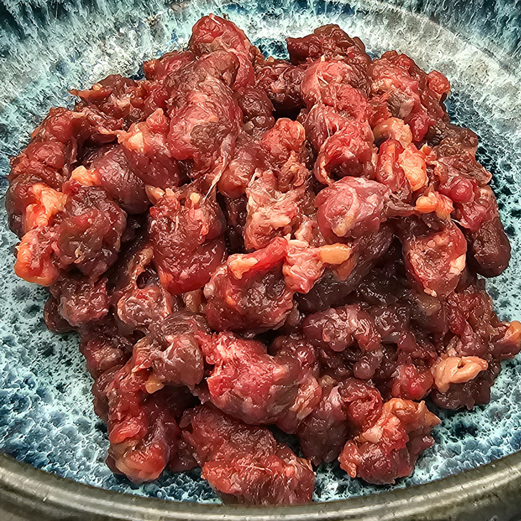 Pferdefleisch gewolft – rohes Muskelfleisch für Hunde, geeignet für Allergiker