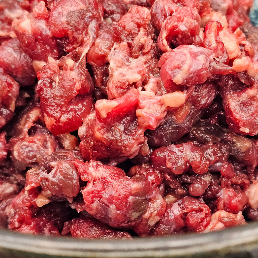 Pferdefleisch gewolft – rohes Muskelfleisch für Hunde, geeignet für Allergiker